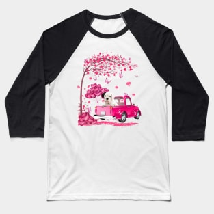 Valentine's Day Love Pickup Truck White Boxer Baseball T-Shirt